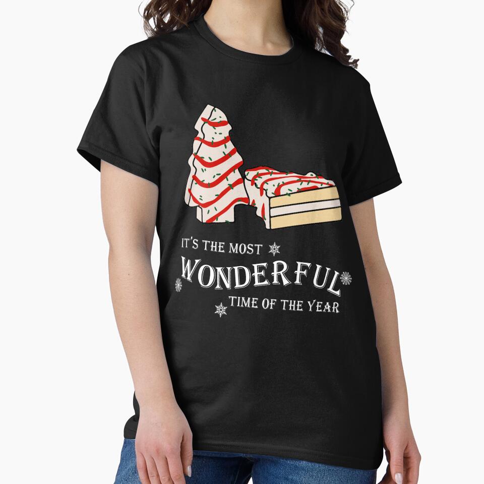 Funny Matching Pajamas Christmas Tree Cake Tee Shirts Design Most Wonderful Time Of The Year T Shirt by tuanitus