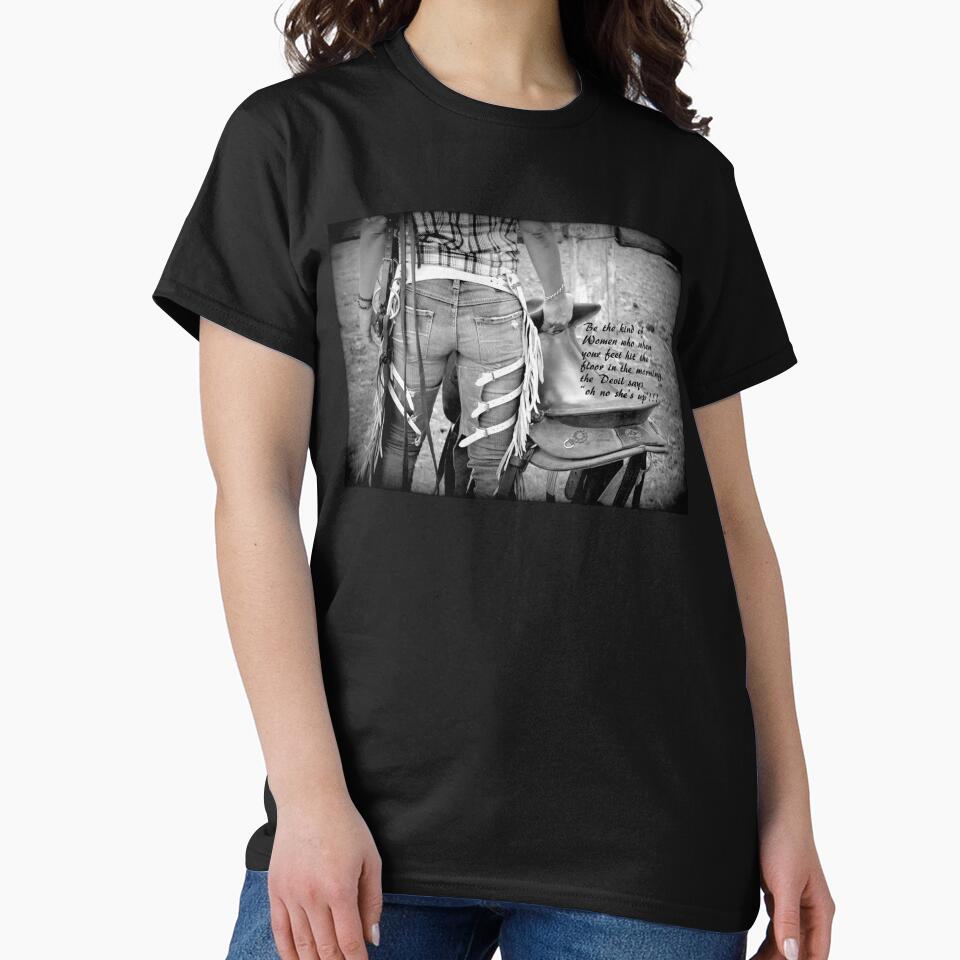 COWGIRL WITH ATTITUDE, COWGIRL QUOTE FOR APPAREL AND HOME by Barbara Jean Photo Art And Design