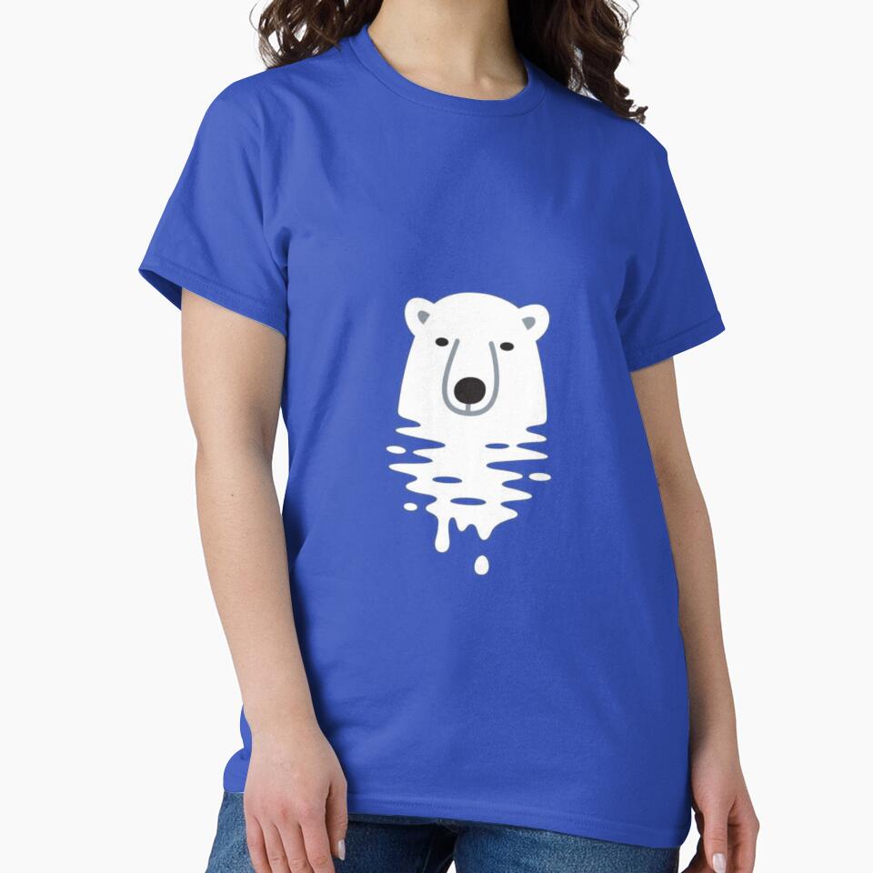 Polar Bear Submerged In Water by Teepocalypse