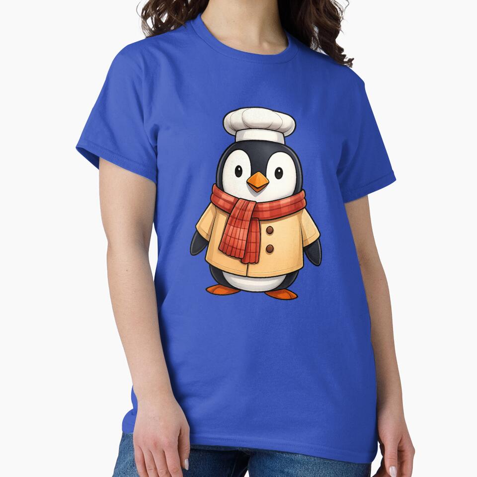 Penguin Winter Chef. by Zofia Sosnecka
