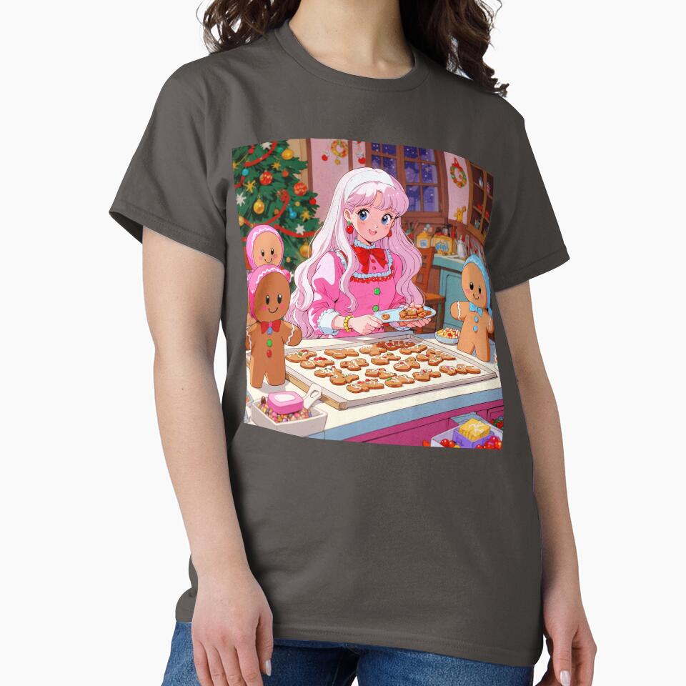 ANIME GIRLY COQUETTE HOLIDAY BAKING GINGERBREAD by Arts4U