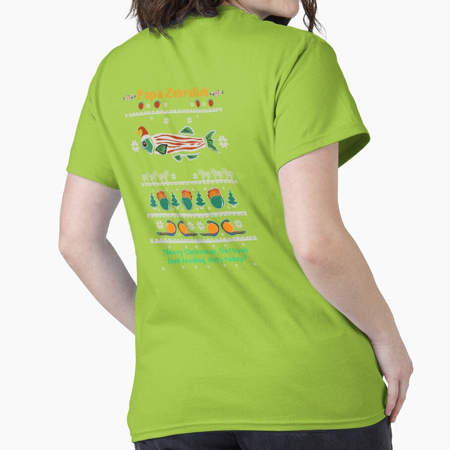 Papa Zebrafish ugly Christmas sweater by priyankaoberoi