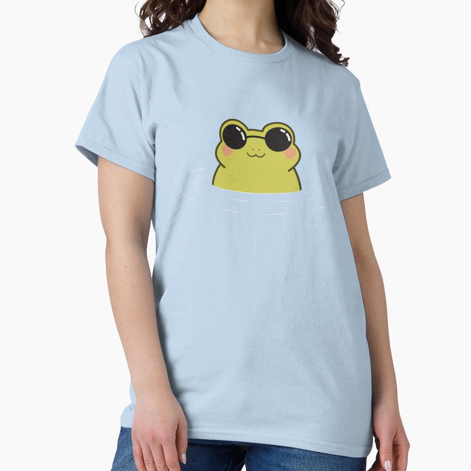Kawaii Frog Floating in Water Meme by Lilypad Shop