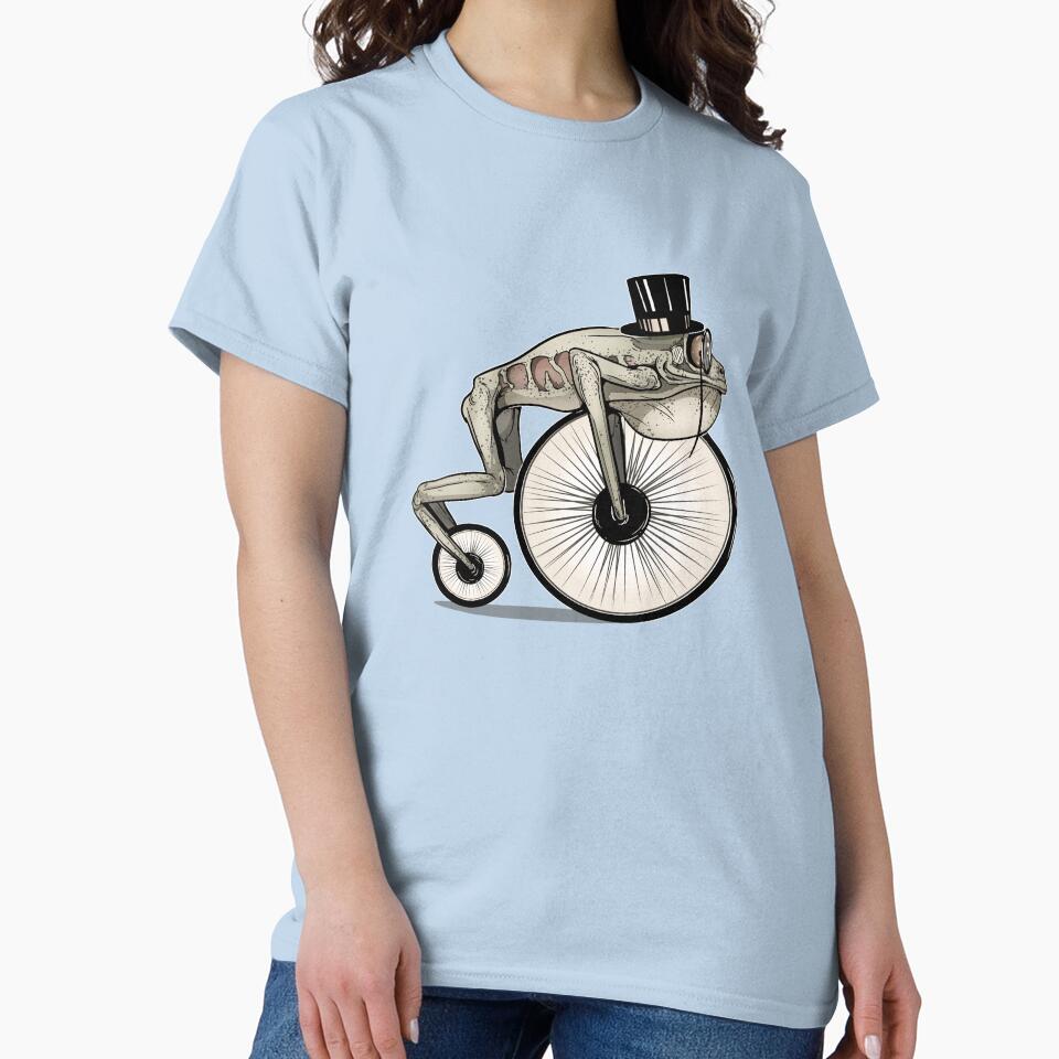 Penny Farthing Bicycle Frog Wheels. Sepia by iduzarts