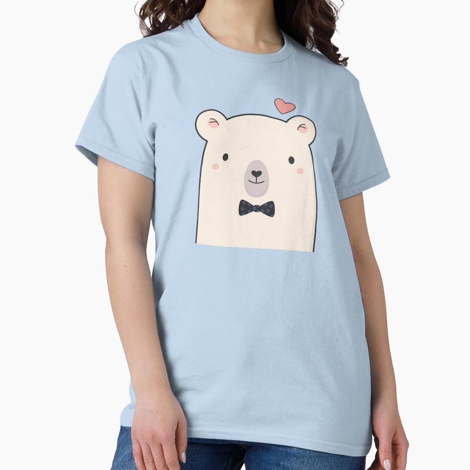 Kawaii cute polar bear by wordsberry