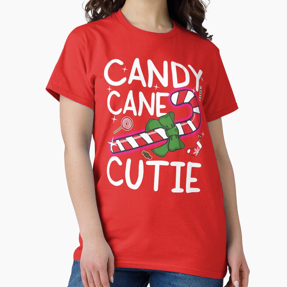 Candy Cane Cutie Funny Christmas Pajama for Girls Candy Lovers Cute by alenaz