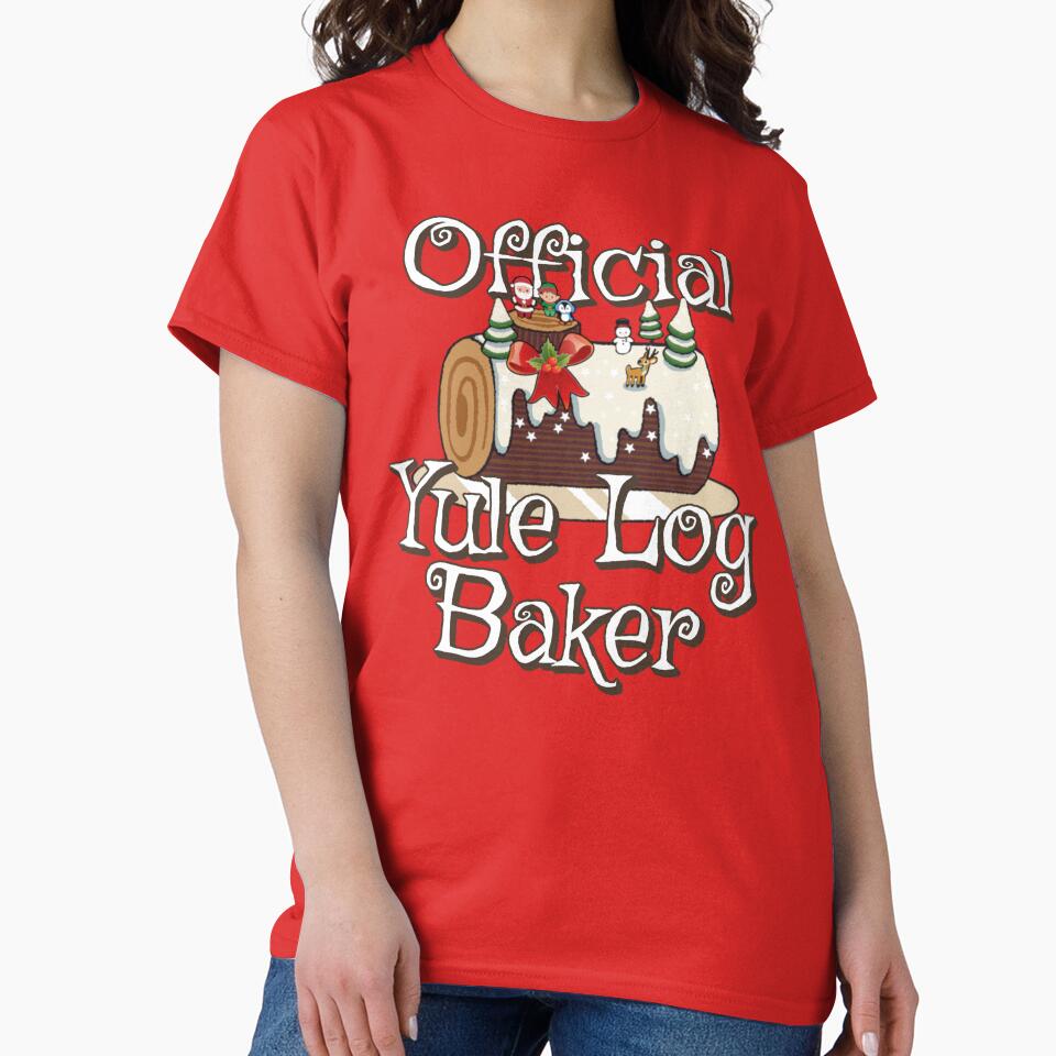 Fun Official Yule Log Baker, Fun Slogan For All Bakers by TrulyEpoque