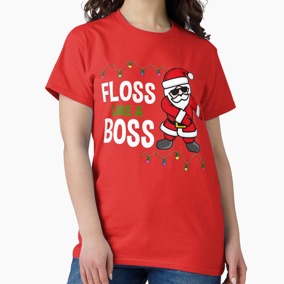 Boss Santa Christmas Shirt, Christmas Shirt, Funny Christmas Shirt, Christmas Party Shirt by Nrlifecreations