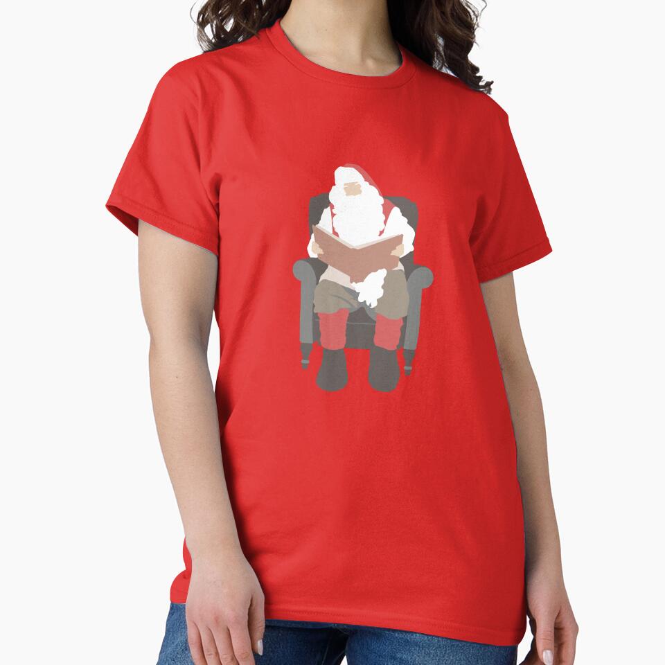 Bookish Reading Santa at Christmas by KWZCreates