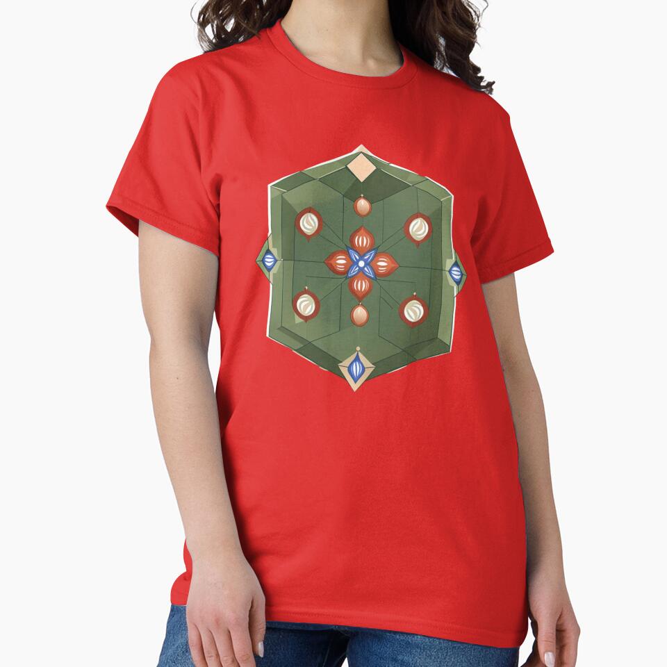 Christmas Ornament with Geometric Shapes by AldenTees