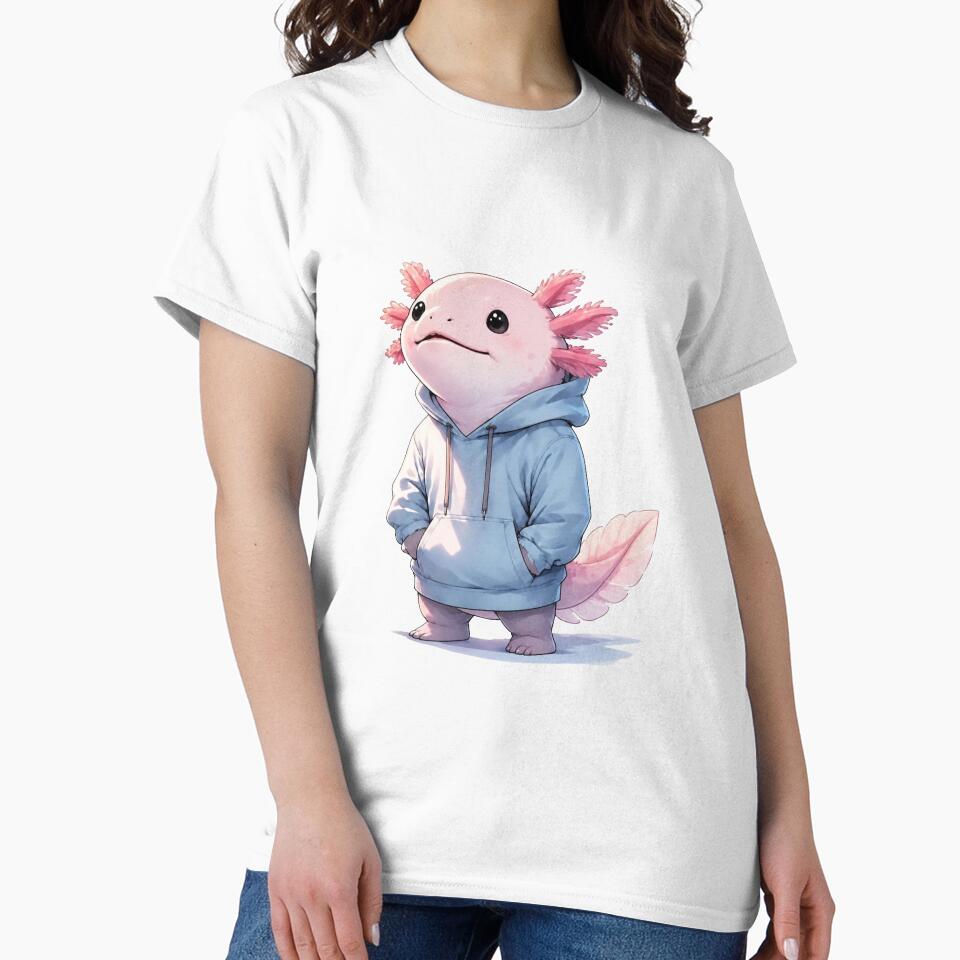 Cozy Axolotl Hoodie Crew by Icareis-Studios