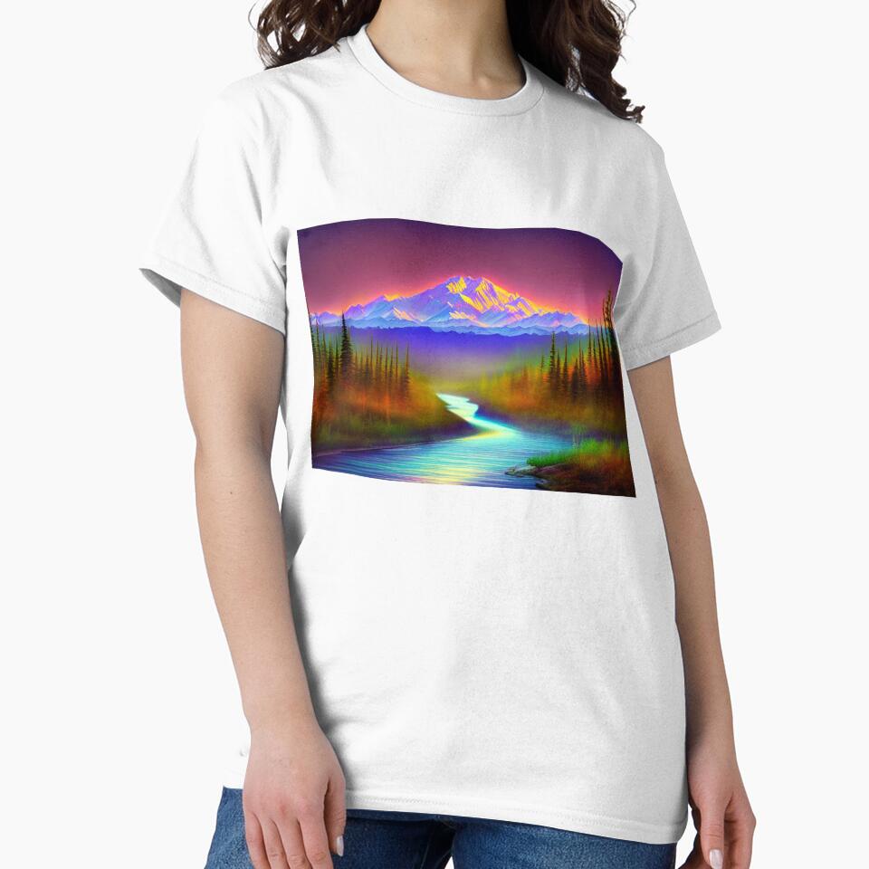Denali National Park Ethereal digital painting with Dramatic Coloring 2 by DiatomDesigns