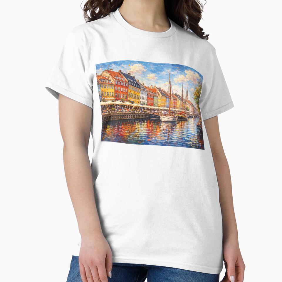 A Painting of Copenhagen, the Capital of Denmark – A Beautiful European City. by GalleryKauffeld
