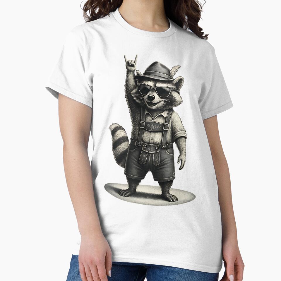 Raccoon leather trousers traditional costume for Oktoberfest by Loona97