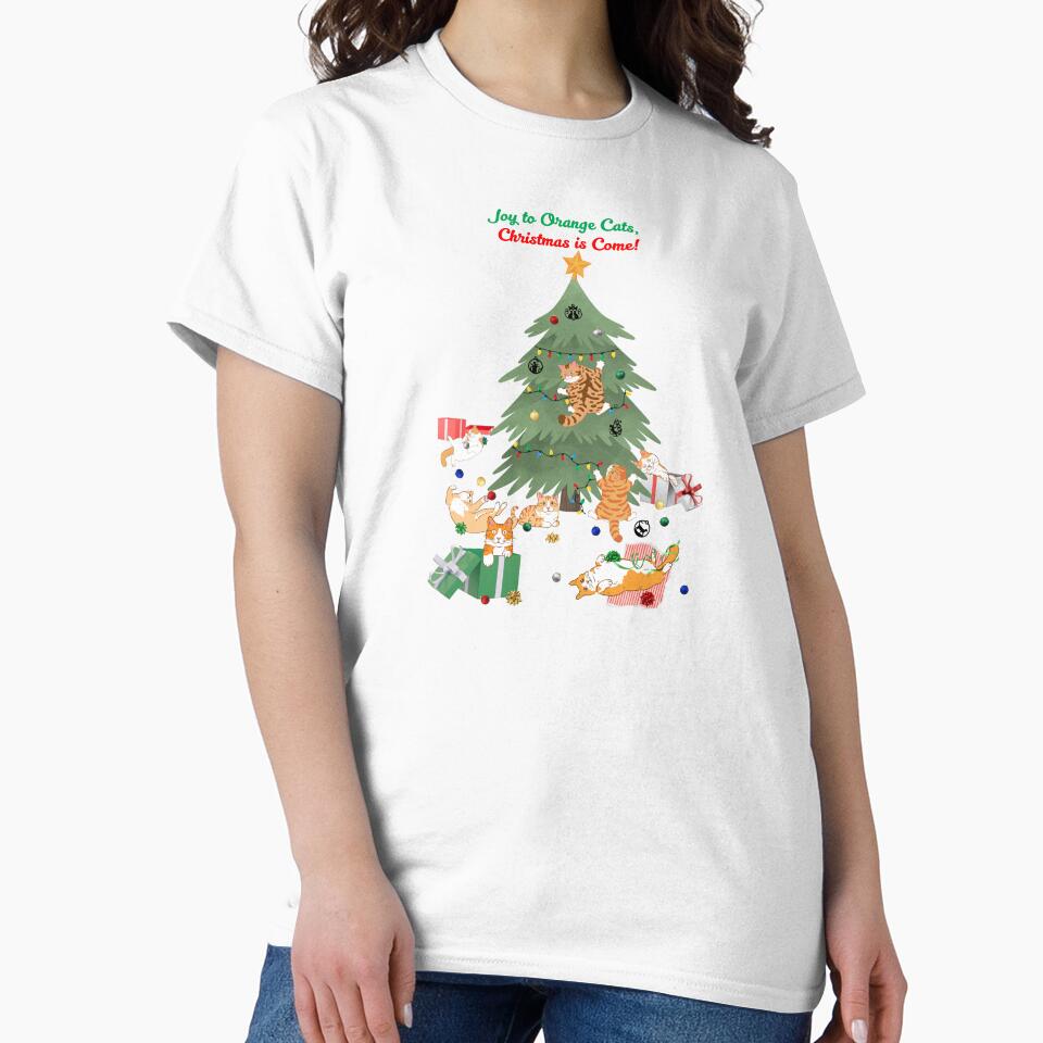 Joy to Orange Cats, Christmas is Come by MYCatStuff
