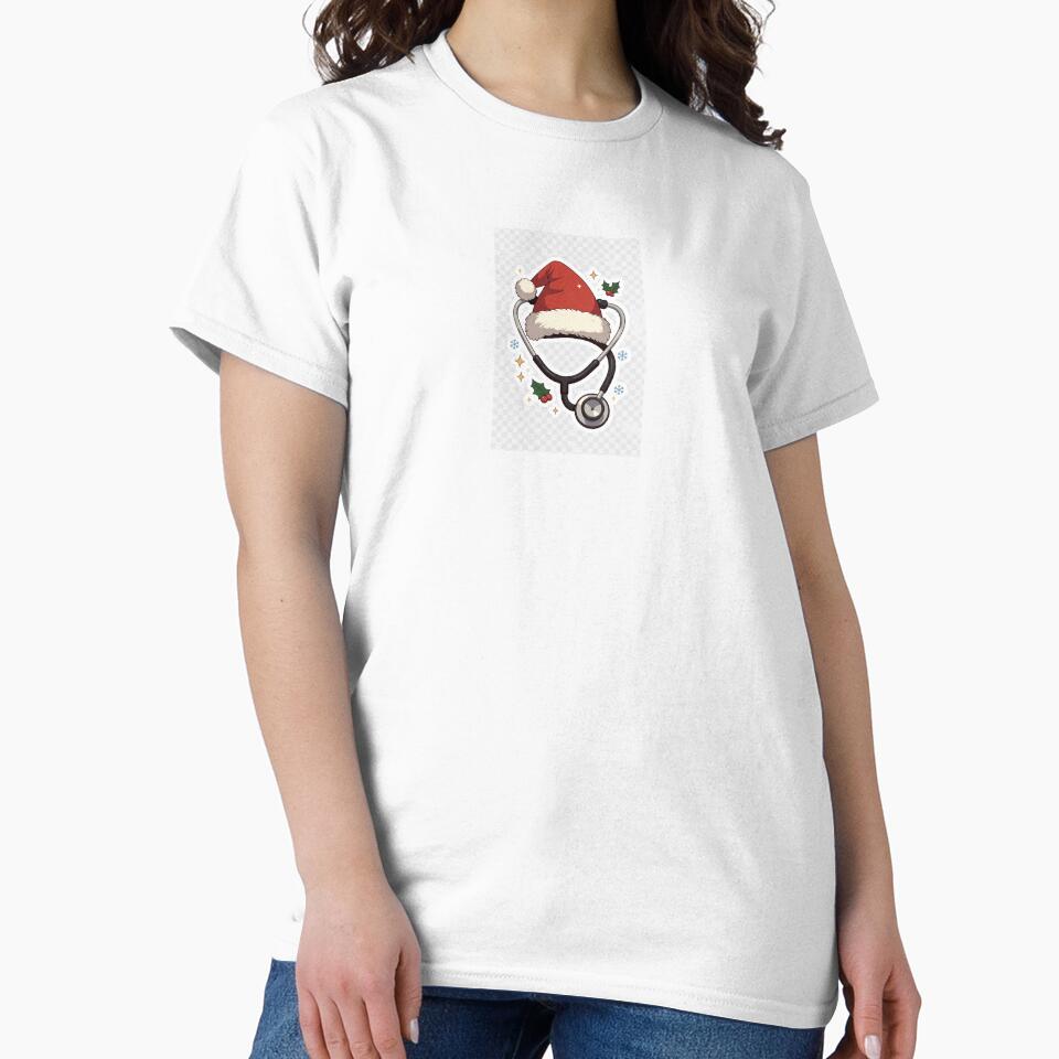 Santa’s Favorite Nurse – Cute Christmas Nurse Stethoscope Design by goodshopsshop