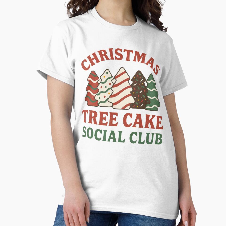 Christmas Tree Cake Social Club Funny Holiday Snack by THIENVT