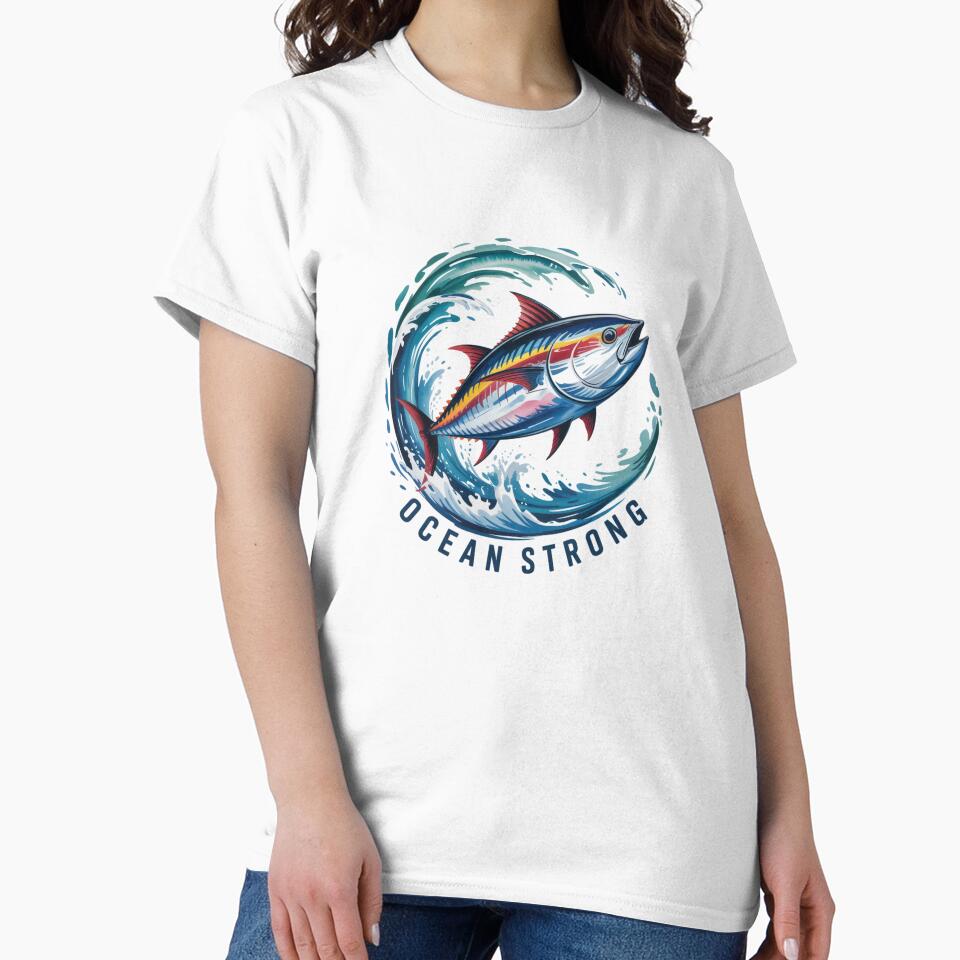 Ocean Strong: The Power and Resilience of the Golden Tuna by FusiTink