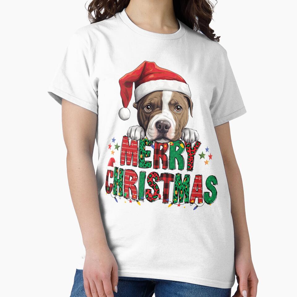 Staffordshire Terrier - Merry Christmas Dog by Kidzz