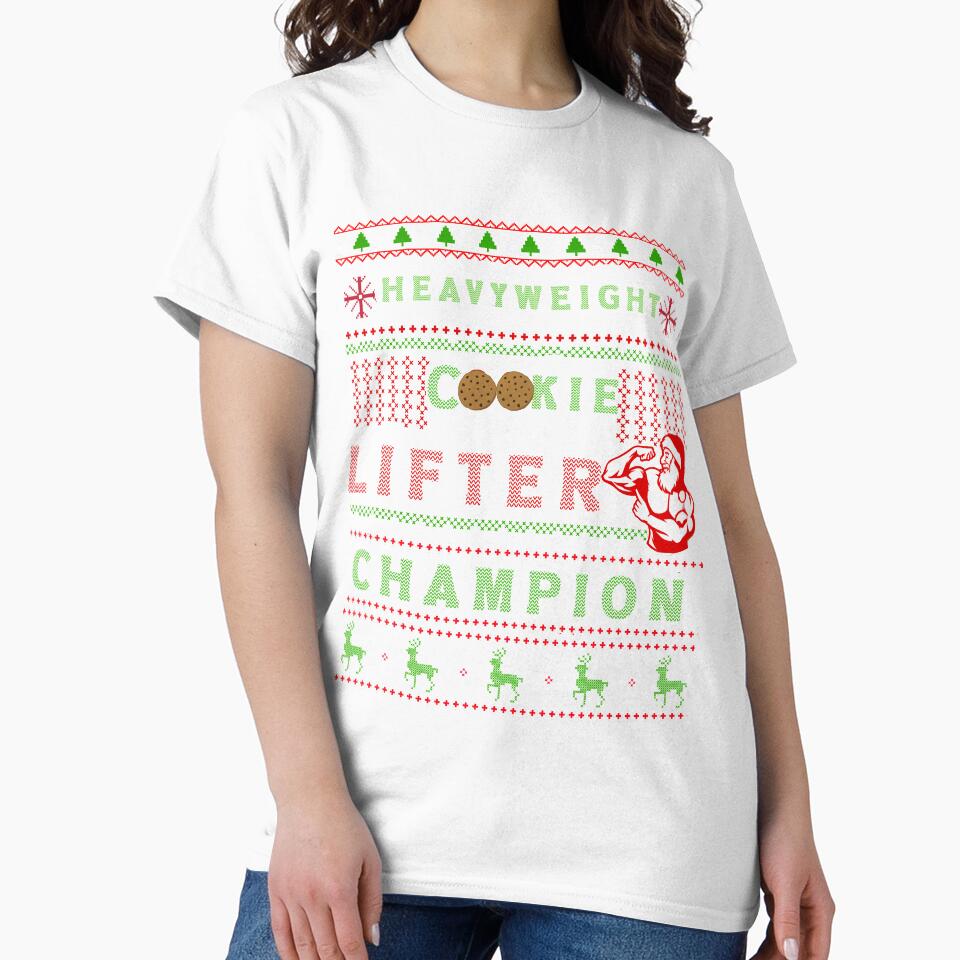 Fitness Christmas Sweater T-Shirt by AlieshaBate