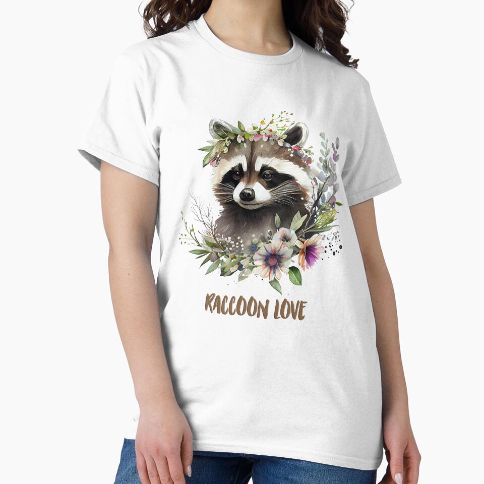 Raccoon Watercolor Art by Blok45