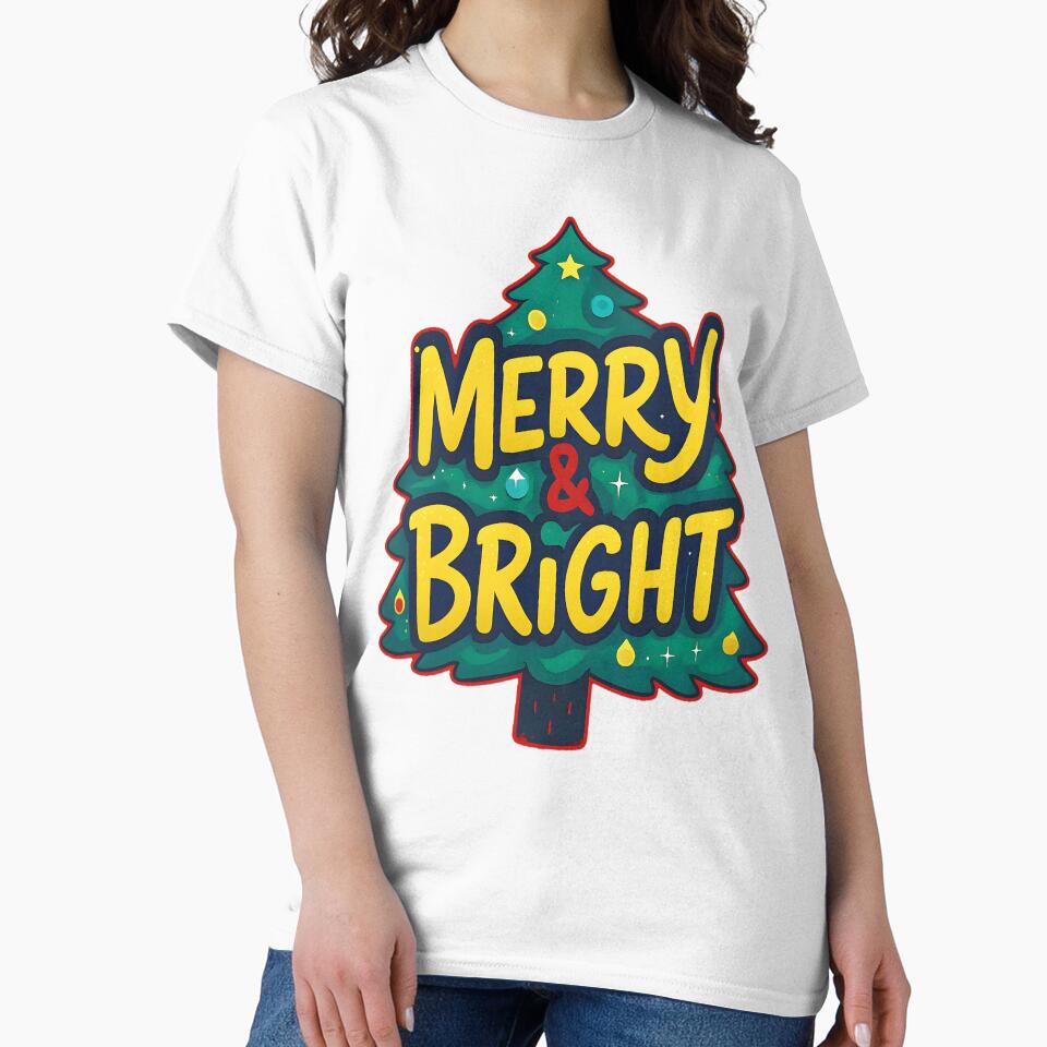 Merry And Bright Christmas Tree by AlphaTeez