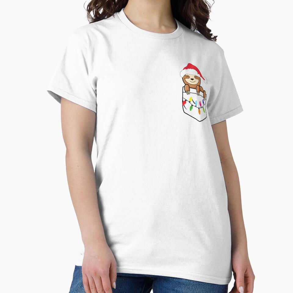 Christmas Pocket Sloth by JDWCreations