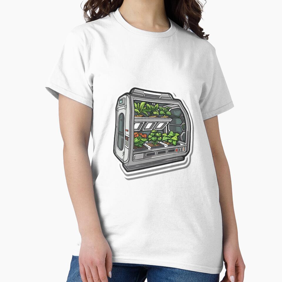 A futuristic space station garden by Chr002