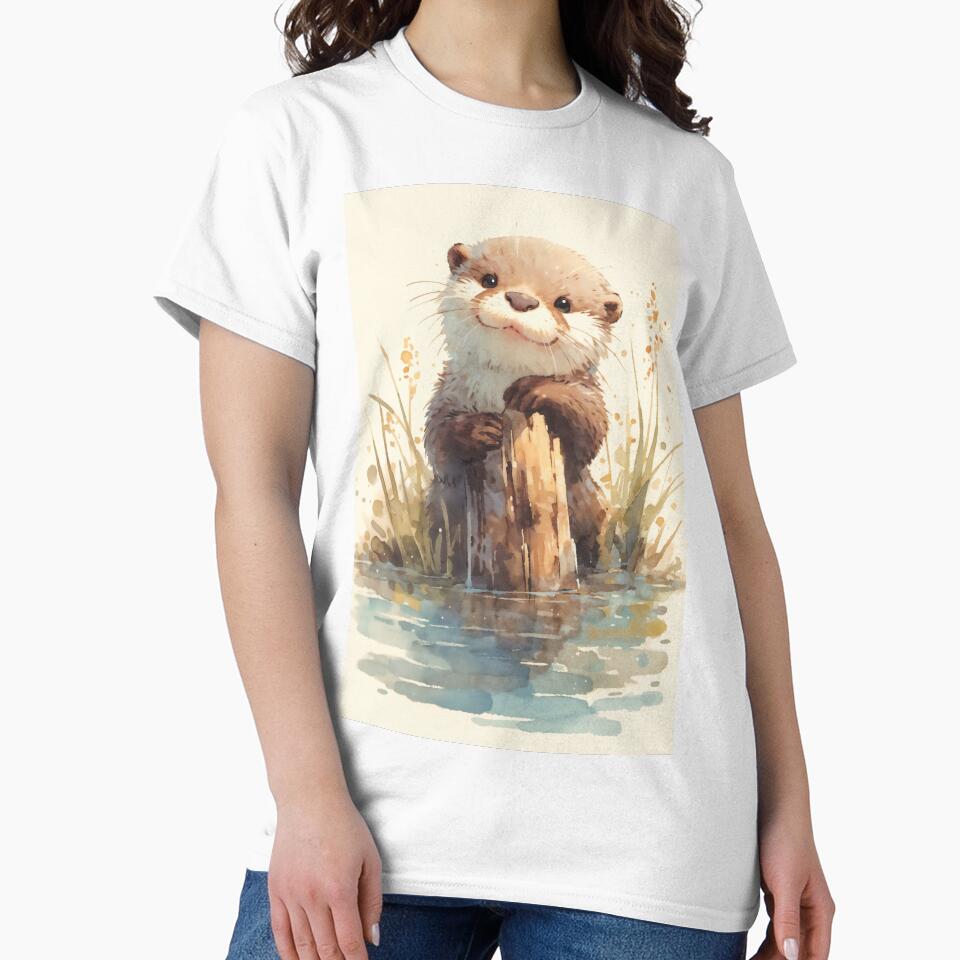 Adventurous Otter Holding the Dock by AshiraCreations