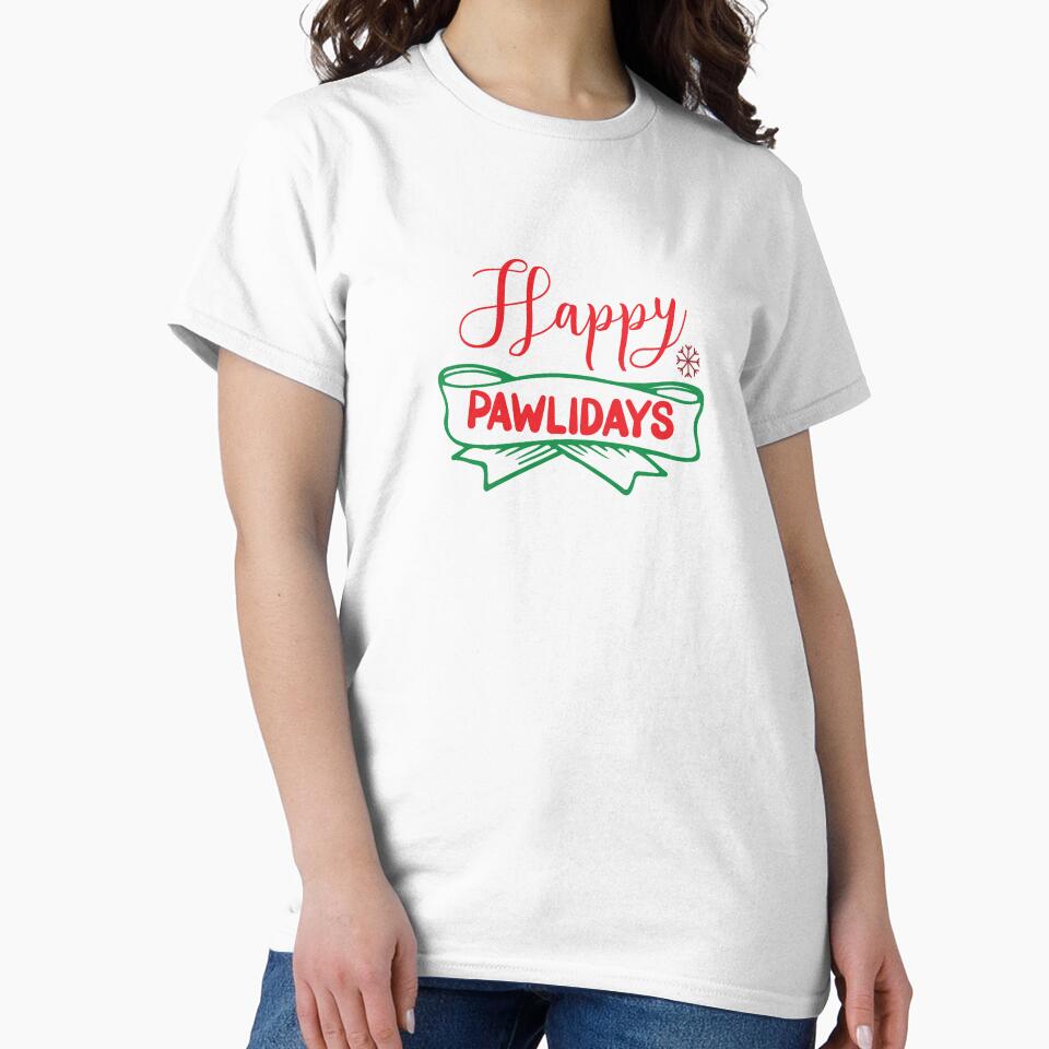 Happy Pawlidays Christmas Dog Design by Palette & Hue
