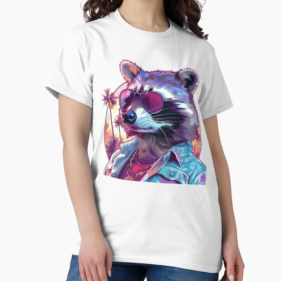 Raccoon In Summer by NicolasGlowArt
