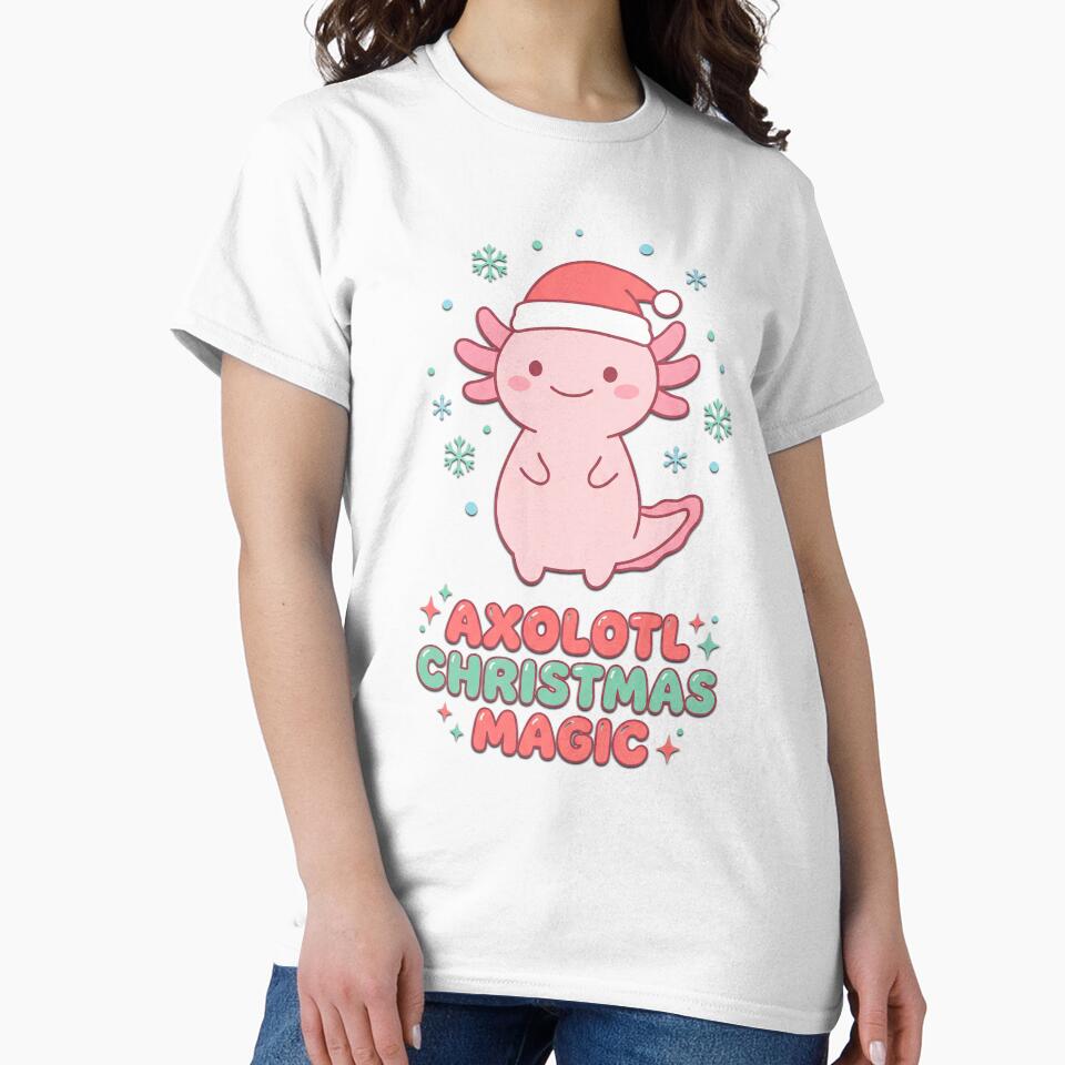 Cute Axolotl Christmas Magic by Visual Dept.