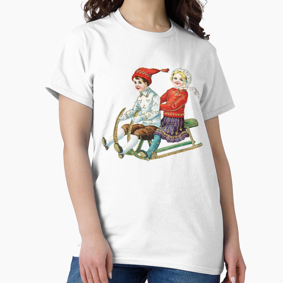 Children Skiing Christmas, Winter Wonderland by OneAction