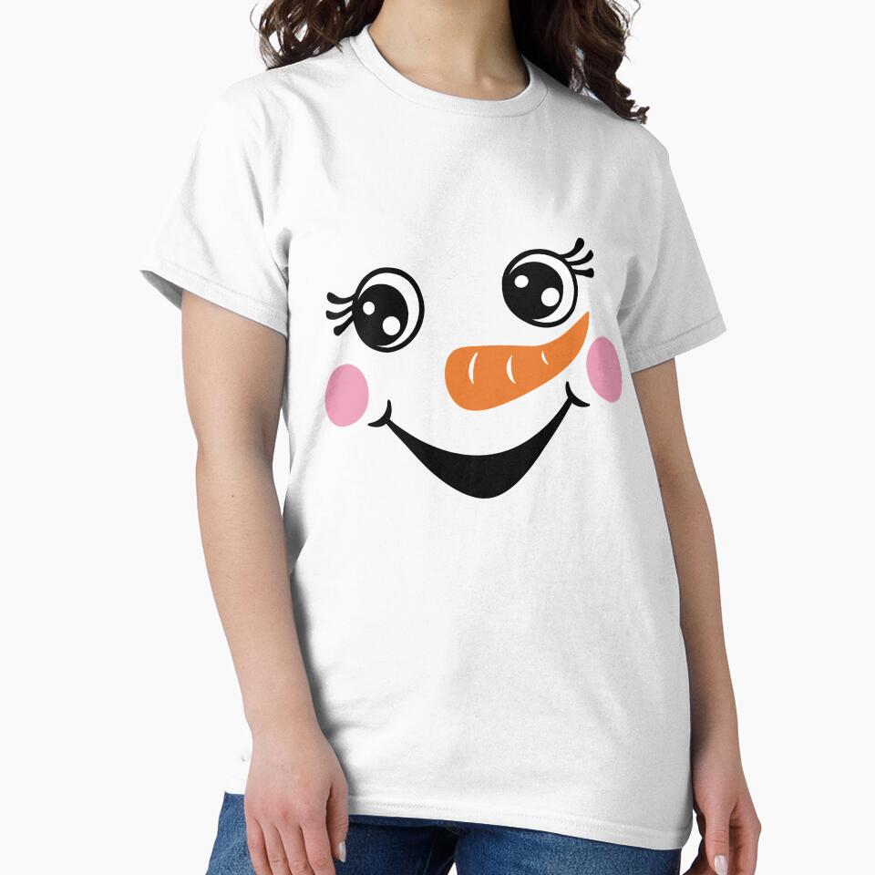 Snowman face,Christmas snowman, Cute Snowman, Christmas Silhouette by Sandytov