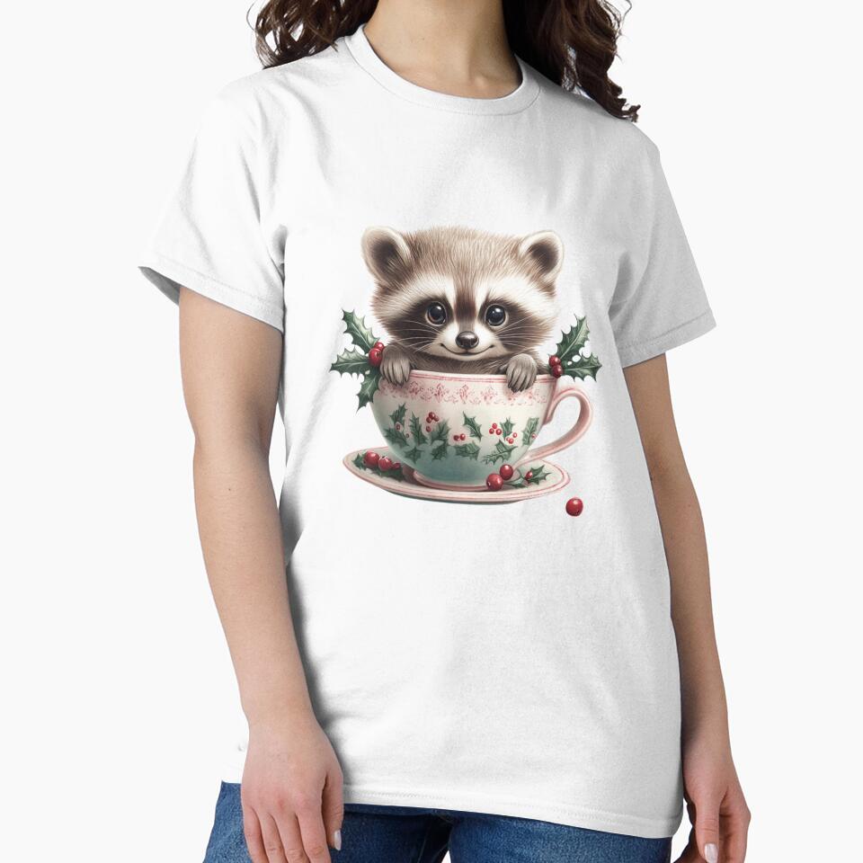 Raccoon in Cup by NicolasGlowArt