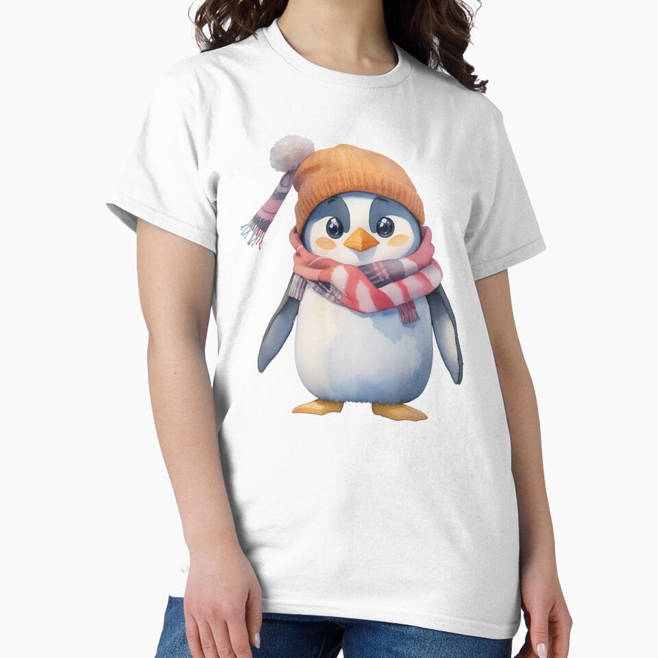 Merry Grump-mas | Cute Baby Penguin Christmas Humor by Cawaiico