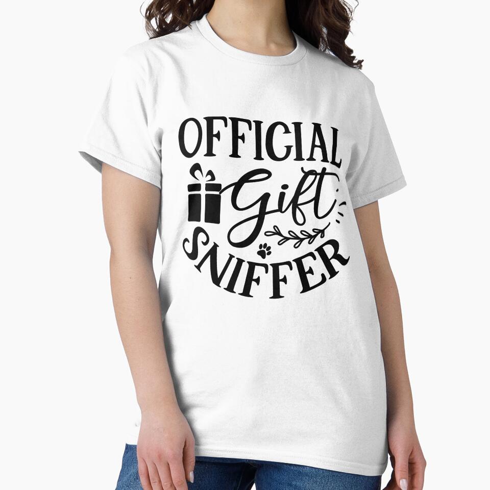 Christmas Dog Official Gift Sniffer Funny Holiday Design by FuzionRaptor