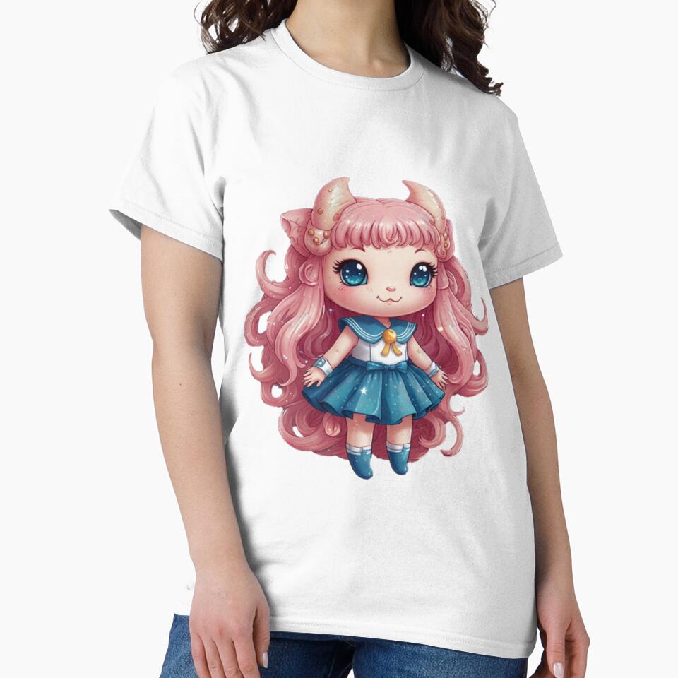Kawaii Axolotgirl Fantasy Creature by Shiwwa