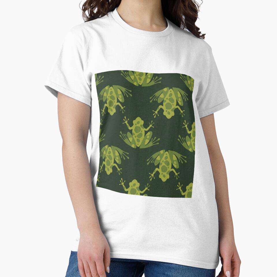 Spot Frog On Dark Green by ConcorStore