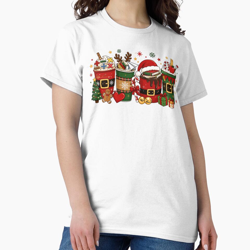Teacher Christmas Coffee, Holiday Latte, Festive Teacher, Xmas Coffee Lover, Teacher Christmas Gift Idea by Quiajia