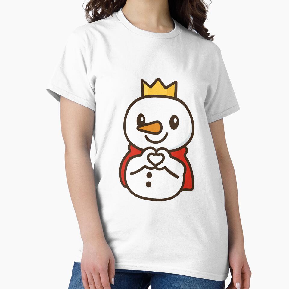 Mixue Snowman Making a Heart Pose – Cute Cartoon Character by Bingerzz' Marketplace