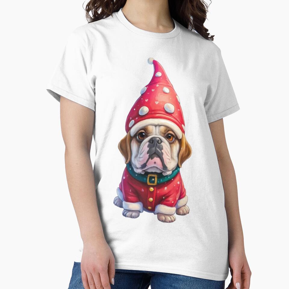 Gnome Kawaii Calm Bulldog by PrintWearZone