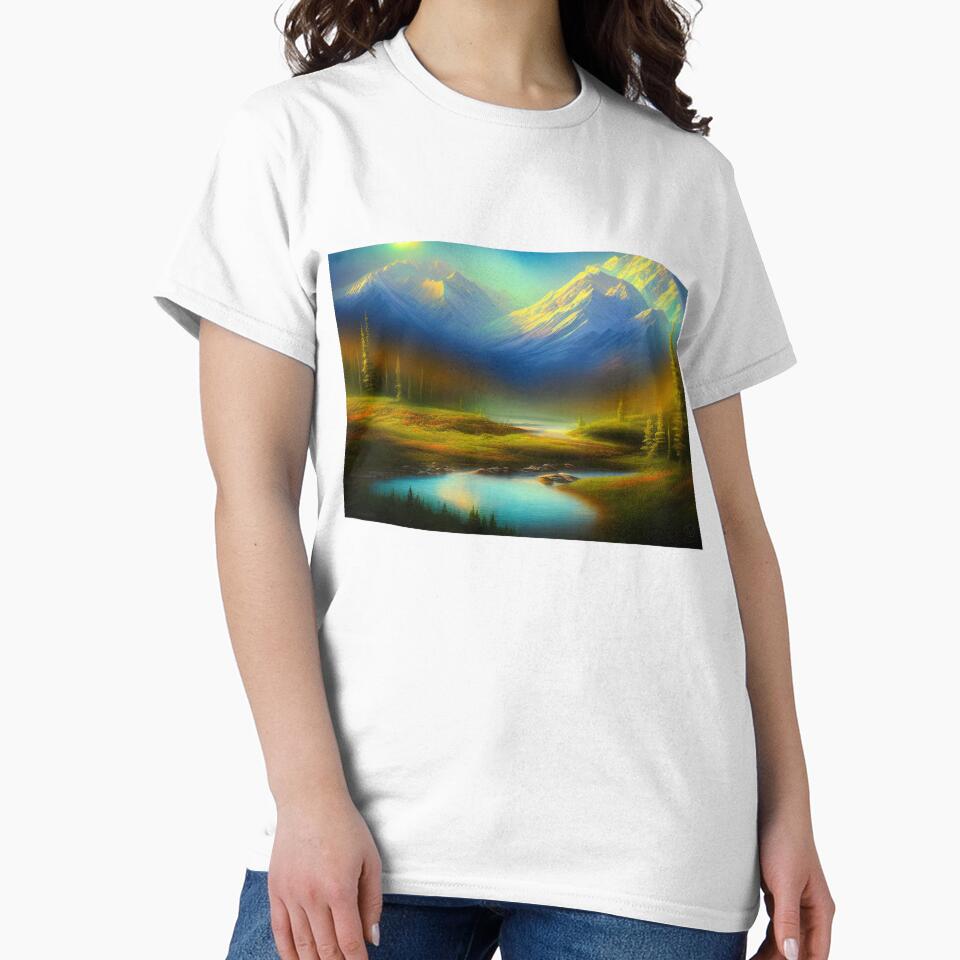 Denali National Park Ethereal digital painting with Dramatic Coloring 3 by DiatomDesigns