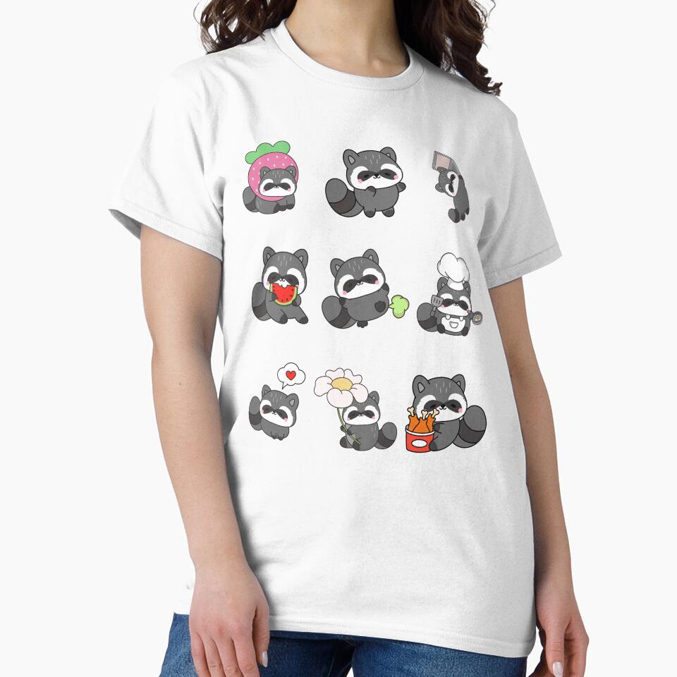 Cute Kawaii Raccoon Bundle by creativerooney