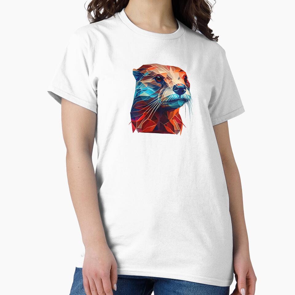 Abstract Otter: A Colorful Twist on Wildlife Imagery by FiveIntentions