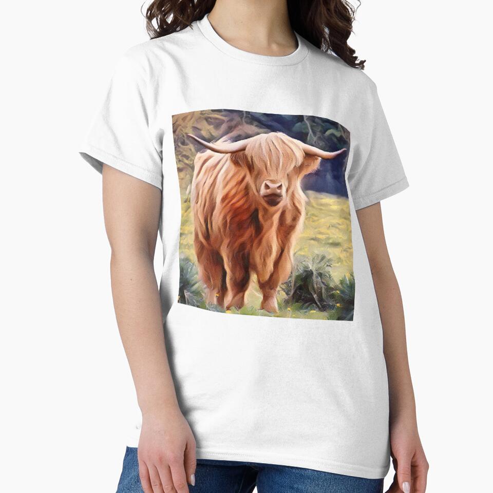 Harry Brown Highland Cow Long horned by FarmsteadAcers