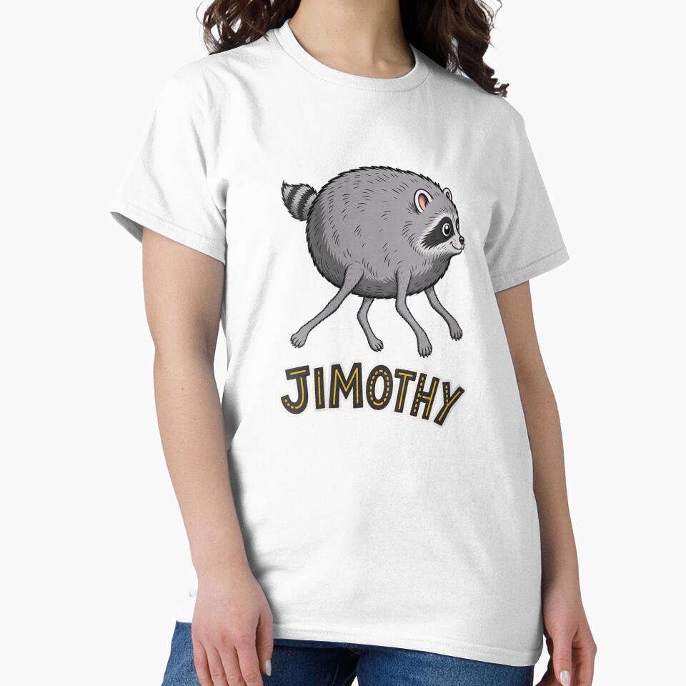 Jimothy Chubby Raccoon Funny Round Trash Panda Cute Animal by LittleNhutton
