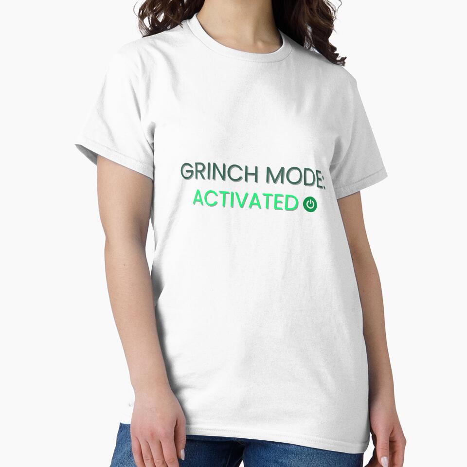 Grinch Mode Activated - Minimalist Classic Grump Christmas by ecotrendmarket
