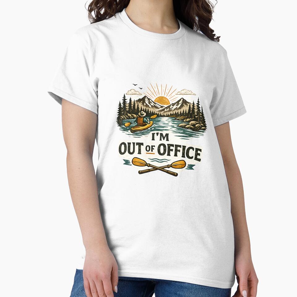 I'm Out of Office Kayaking Graphic by Lizavelle