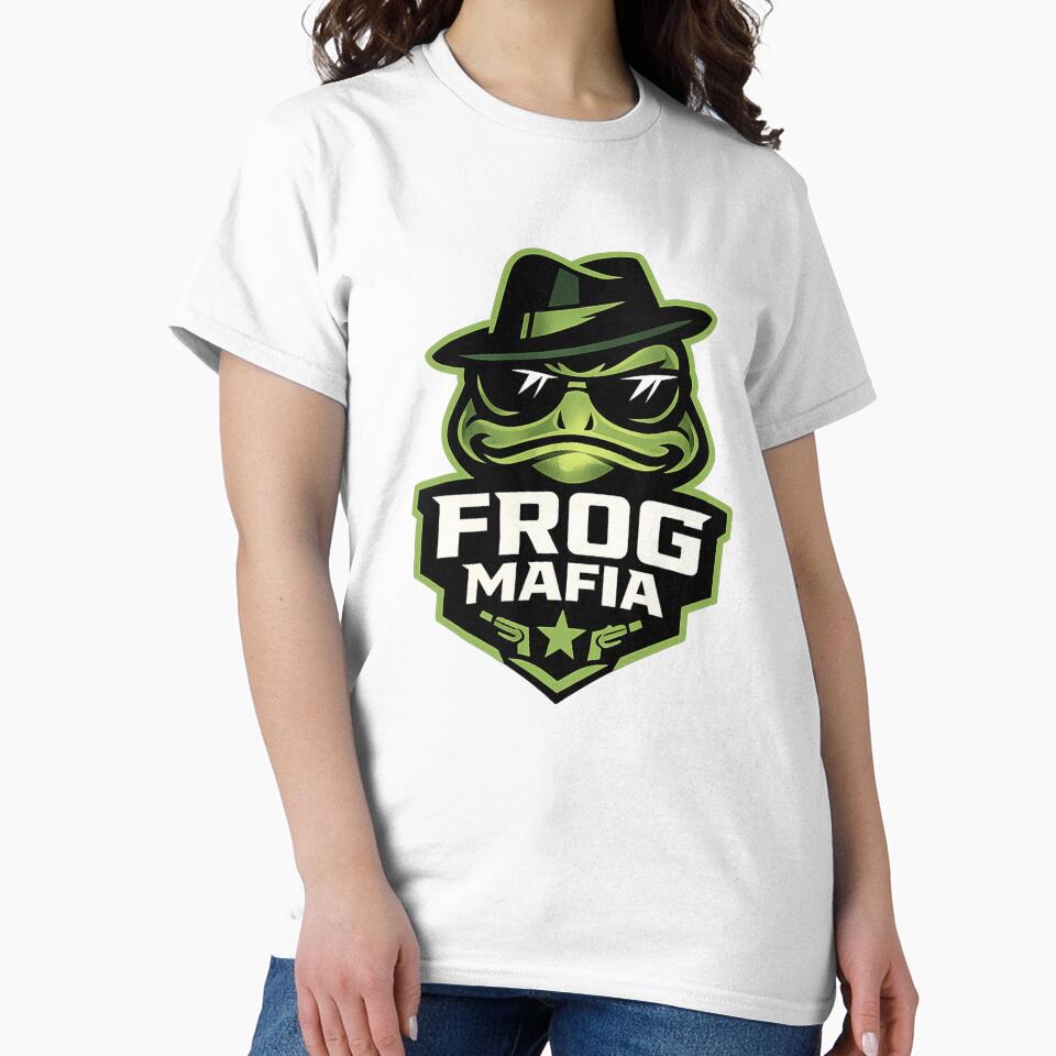 Frog Mafia Gangster Frog Streetwear Logo Funny Frog Design by Frog Mafia Official